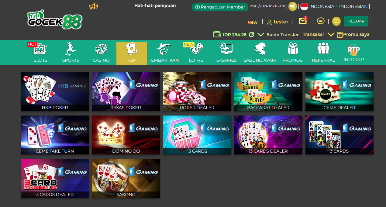 Apa Perbedaan Permainan P2P Dan Live Casino Di Situs GOCEK88?